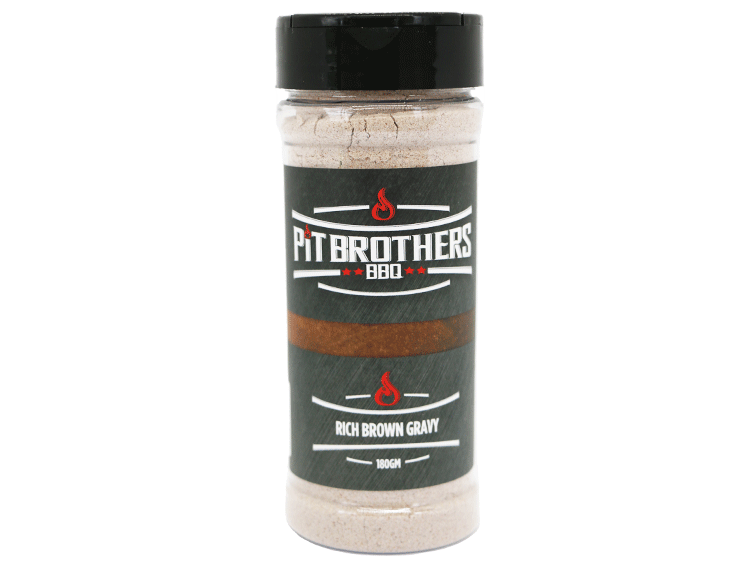 Pit Brothers BBQ – For Gravy Lovers Everywhere We’ve created a premium range of gravy sensations to compliment you and your style of cooking. The Pit Brothers BBQ brown gravy is one of our most popular. It’s made to bring out the natural flavour in all your beef, pork and lamb cuts and sausages, and is a perfect accompaniment to mashed potatoes and roast vegetables.